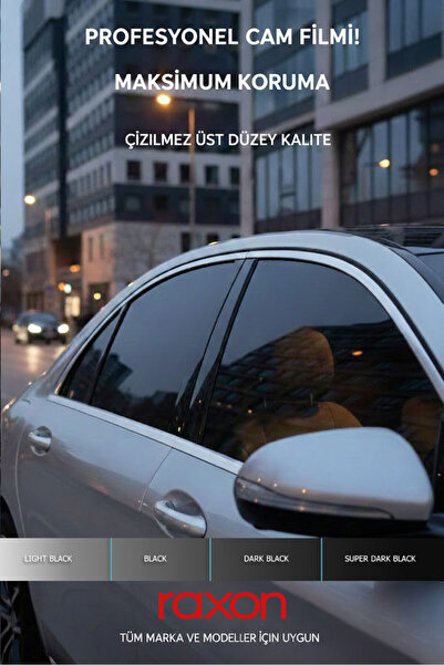 Raxon رولو كوتوكو فيلم زجاجي مضاد للخدش أسود داكن للغاية 50 سم × 6 متر