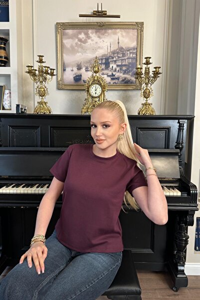 lizge giyim Cycling Collar Modal Tshirt