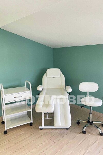 Kozmobed Tattoo Koltuğu-Cilt Bakım Sedyesi-Uzman Taburesi-Etejer ( 3 lü Set )