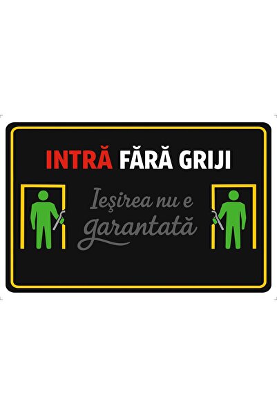 Generic (Unbranded) Semn de utilitate emoțională „Intrare - Ieșire negarantată”