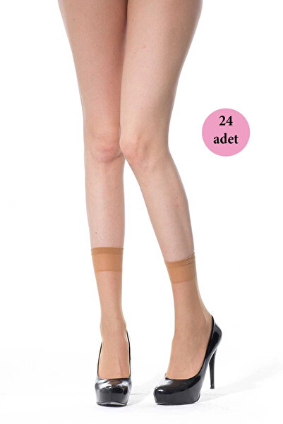 ALFA AKSESUAR 03 24 Pieces Thin Socks 20 Denier 57 Skin
