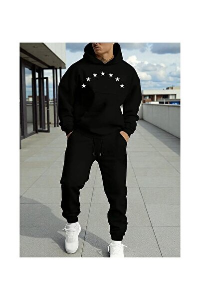 LAYORA Stylish Men's Warm All-Day Outfit: Top and Bottom Set