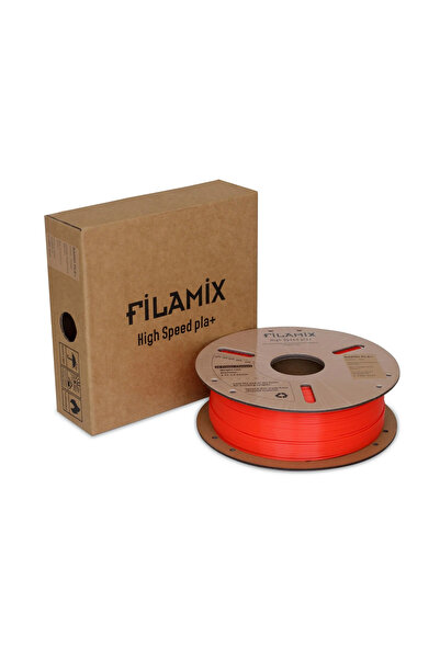 FİLAMİX PLA+ Kırmızı 3D Filament 1.75mm 1kg - Teknoartshop
