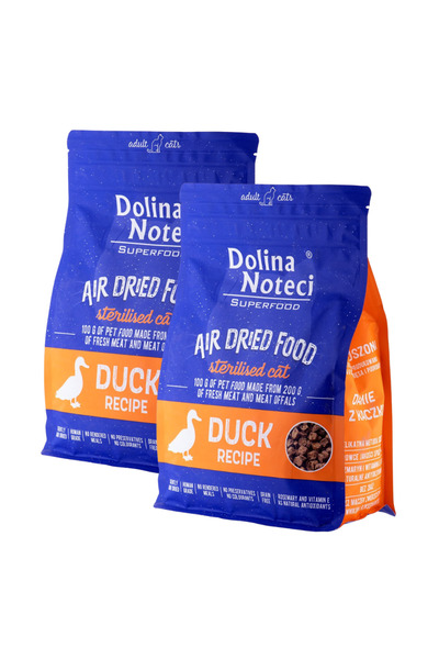 Other Dolina Noteci Superfood Sterilizat Kaczka sucha karma dla kota 2x1KG