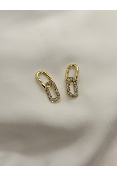 Home Ataç Model Zirkon Taşlı Kadın Küpe | 316L Paslanmaz Çelik