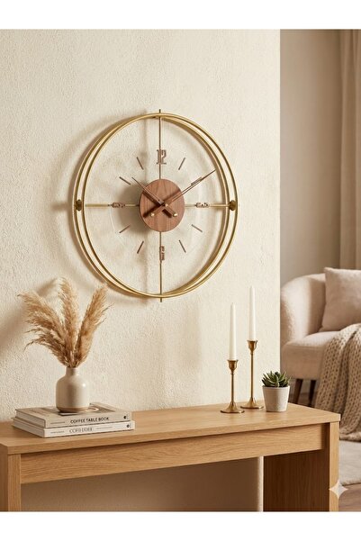 AGA KONSEPT GOLD Ceviz Deluxe Şeffaf Nano (Büyük Boy 50 x 50 cm) Iskandinav M...