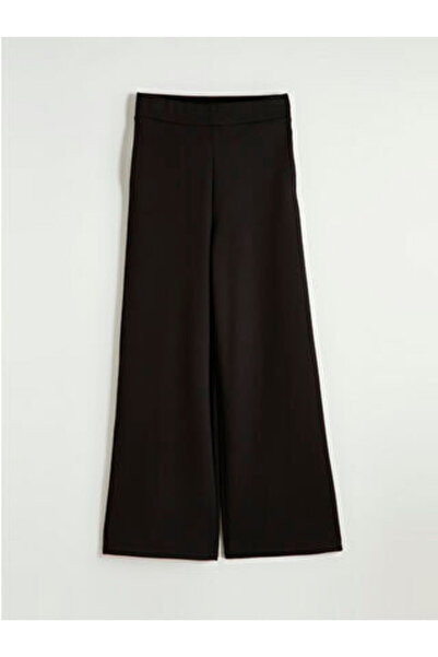 LC Waikiki M1 Sezon Black Soft Touch Women's Sweatpants with Elastic Waist