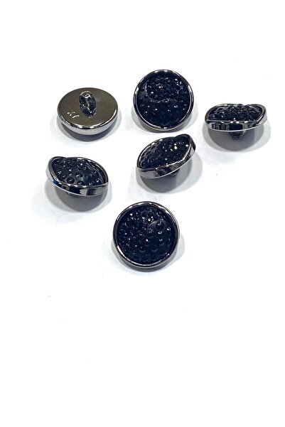 karantuhafiye Кардиган Жилетний ґудзик / Металізований / Чорний / 1,7 см / На...