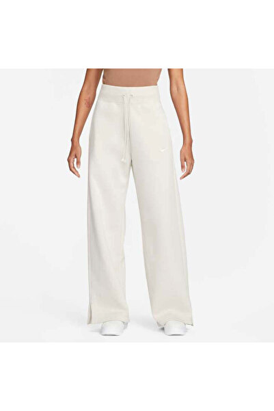 Nike Γυναικείο παντελόνι Phoenix Fleece με ψηλή μέση και φαρδιά πόδια - XS