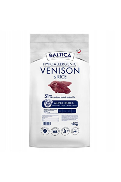 Other BALTICA NUTRACEUTIC Vână de căprioară hipoalergenică L/XL duże rasy 12kg