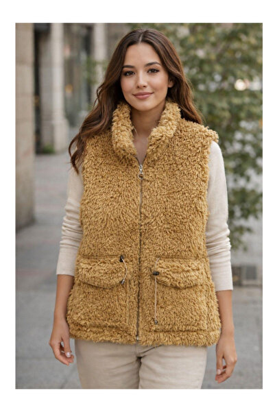 BERNEO Women's Adjustable Waist Fur Vest