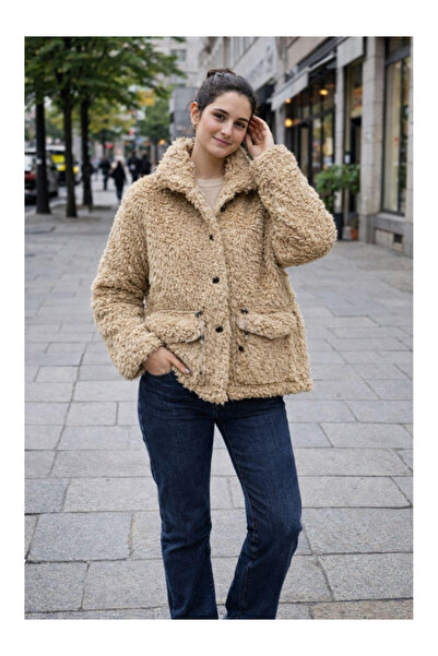 BERNEO Women's Adjustable Waist Fur Coat