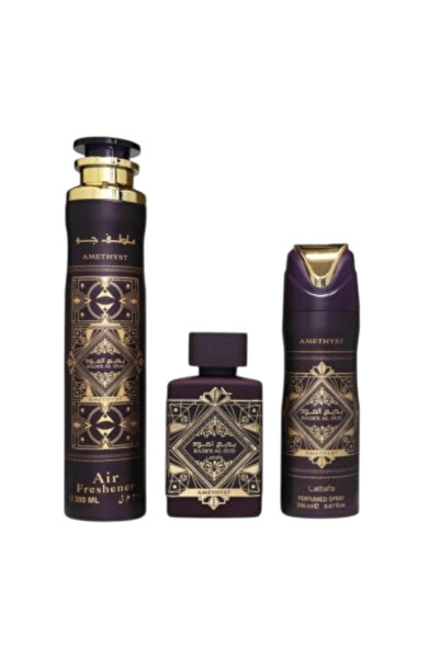 lattafa BADEE AL OUD AMETHYST - 3-piece gift set, women