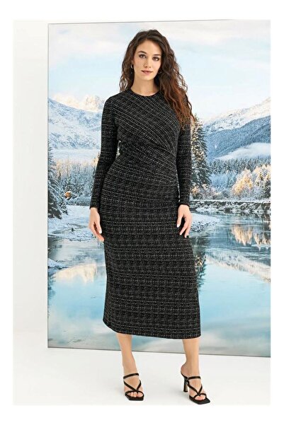 byasafkids Patterned Long Sleeve Dress