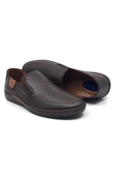 CATELLİ 575 100% Genuine Leather Orthopedic Men's Summer Comfortable Casual S...