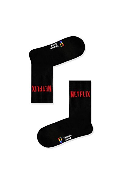 Limmon Store Netflix Black Athletic Socks