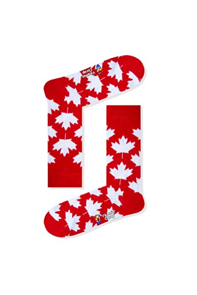 Limmon Store Canada Red Colored Socks