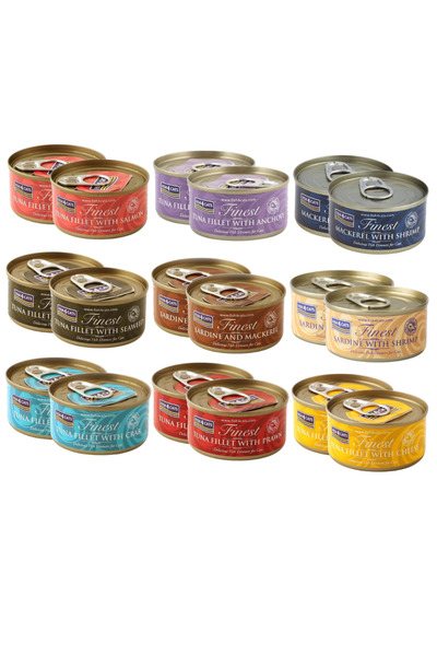 Other FISH4CATS Finest file MIX OF FLAVORS - hrană umedă pentru pisici 18x70g