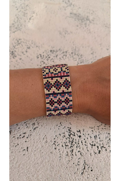 LİNWAY Ethnic Patterned Miyuki Bracelet Kalin