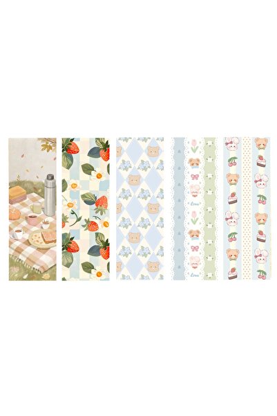 DAK Mavi 5’li Kitap Ayracı Pastel /Mavi /Cozy/Pastel Blue Sweet Seri