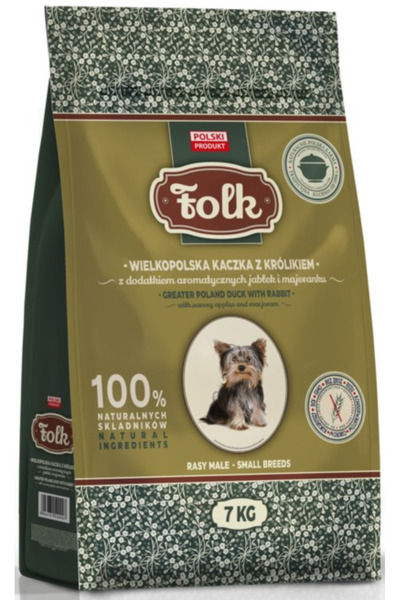 Other Karma sucha dla psa FOLK MINI Wielkopolska kaczka z królikiem 7kg