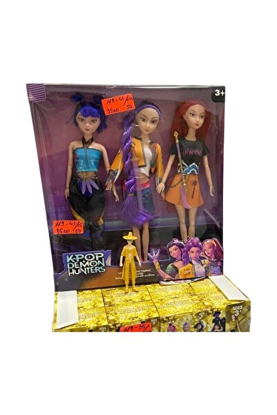 First Choice Set of 3 dolls RUMI-MIRA-ZOEY, K-Pop Demon 32 cm Movable joints