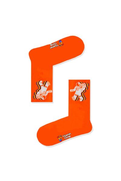 Limmon Store 3d Astronaut Orange Athletic Socks