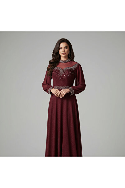 alqarat "Evening Star" Embellished Chiffon Gown