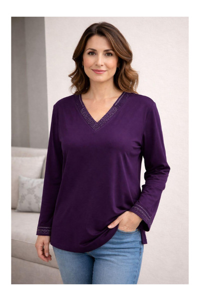 BERNEO Women's Mother Combed Cotton Special Design Premium Sweater