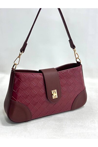 çkn sedat çakan çanta & fular & aksesuar Straw Pattern Women's Baguette Model...