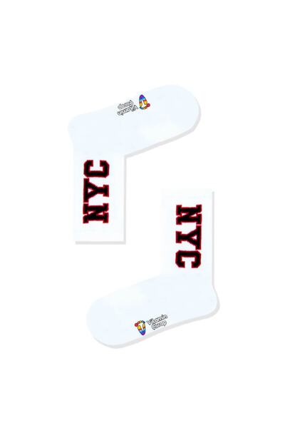 Limmon Store Nyc White Athletic Socks