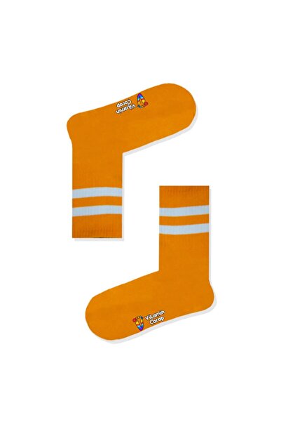 Limmon Store Orange Athletic Socks