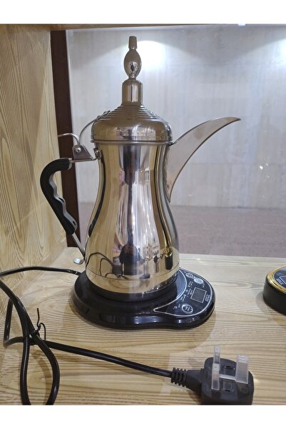 Tohfah Gulf Electric Coffee Pot, Silver Color