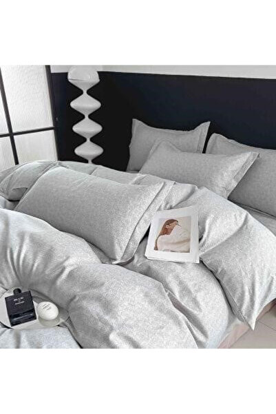 JOJO Cotton Finet Bedding Set 6 Pieces for Double Bed - Gray