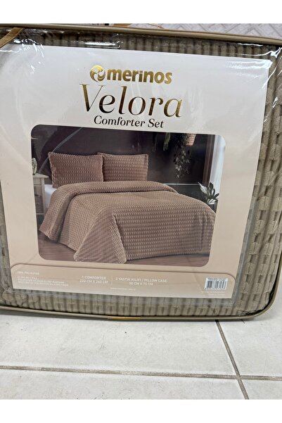 Merinos VELORA comforter set yorgan ve yastık kılıfı çift kişilik HALICI HAKTAN