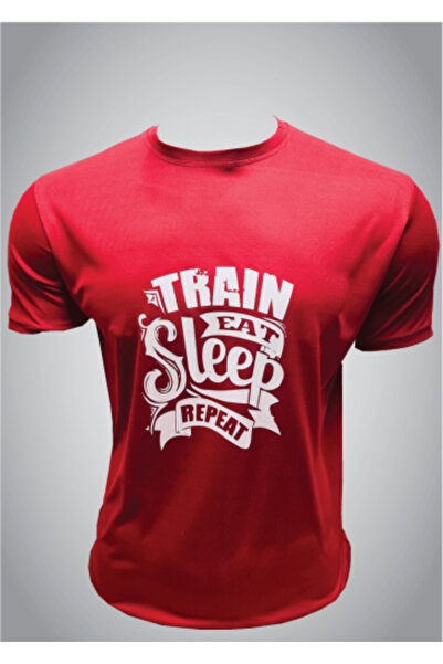 Konghor Men's Polyester T-Shirt with Front Graphics