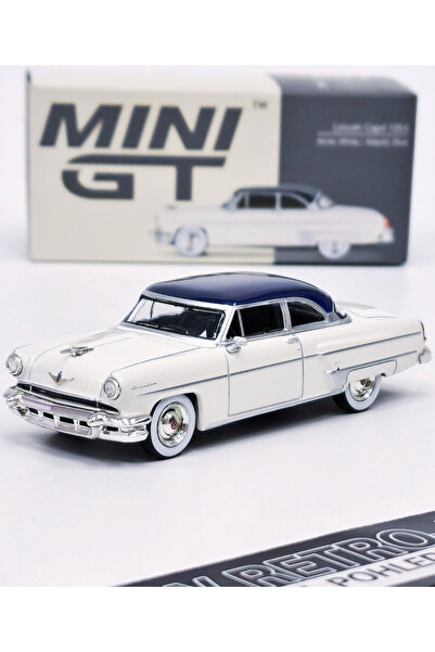 mini gt 1/64 Lincoln Capri 1954 Arctic White / Atlantic Blue