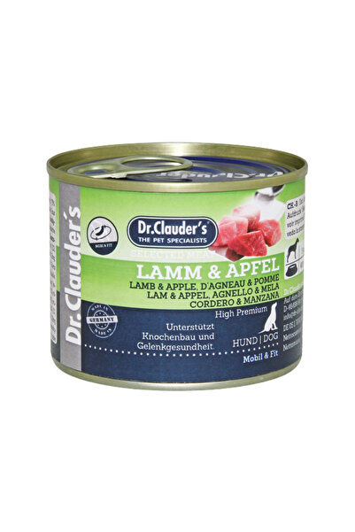 Dr. Clauder'S Dr.Clauders Selected Meat Cans Lamb & Apple for Dogs 200g Case ...