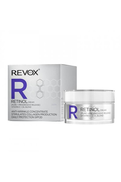 Revox Cremă de față cu retinol și protecție solară SPF 20, Revox, 50 ml
