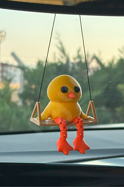 Smiley100S Salıncaklı Civciv Araba Dikiz Ayna Süsü / Sallanan Civciv Ayna Süsü