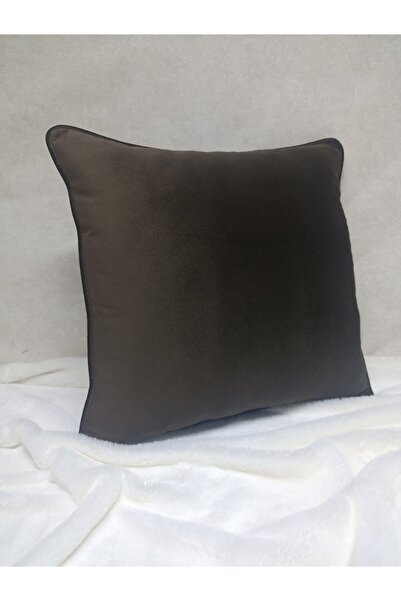 Rüyam Husă de pernă decorativă din catifea maro material reiat
