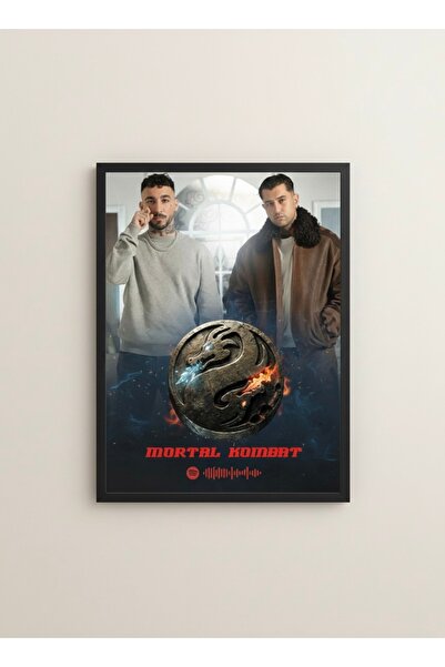 Daynav Mortal Kombat U ZI & M otive Spotify Barkodlu Tablo - Dekoratif Çerçev...