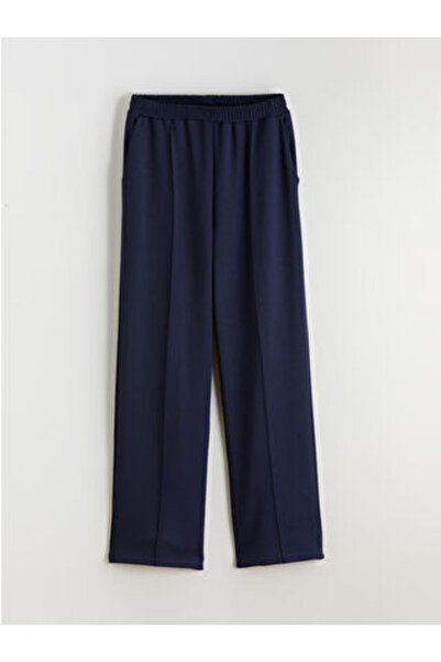 LC Waikiki Navy Blue Elastic Waist Soft Touch Women's Sweatpants