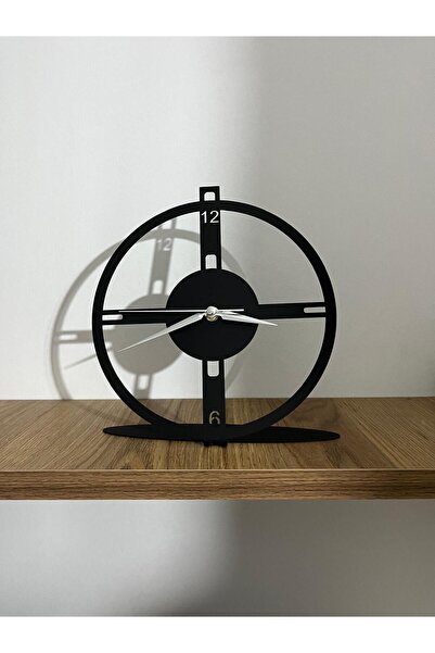 Meed Design Metal - Masa Saati (Boy 25X23 cm)-Sessiz Meknizmaya Sahipdir-siya...