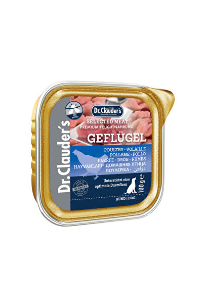 Dr. Clauder'S أطباق لحوم مختارة من دكتور كلودرز بنكهة الدواجن للكلاب، 100 غرا...