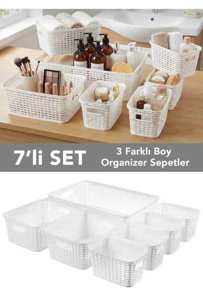 Gead 7 ШТУК ванна КОШИК ДЛЯ БІЛИЗНИ ванна органайзер шафа всередині ОРГАНІЗАТОР