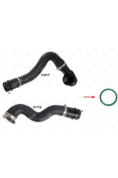 İthal Opel Zafira C, Astra J Büyük Radyatör Intercooler Turbo Hortumu Contası...