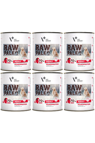 Other Mokra karma dla psów VetExpert Raw Paleo Wołowina Adult Cutie 6x800g