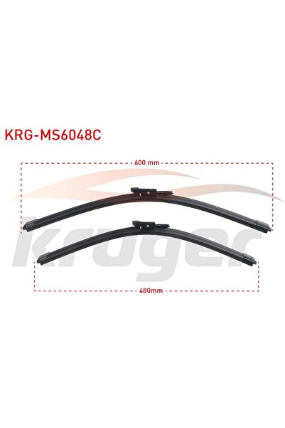 KRUGER ARAC BAZLI SILECEK SETI 600-480mm VW GOLF VI (5K1) / JETTA (1K2) / PAS...