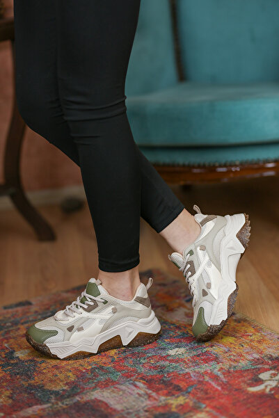 EREN SHOES BAG Ani̇ta Women's Sneaker Shoes with Mesh Detail, Non-Slip Sole a...